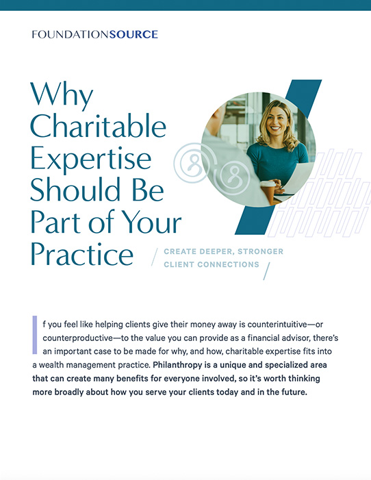 Why Charitable Expertise Should be Part of Your Practice